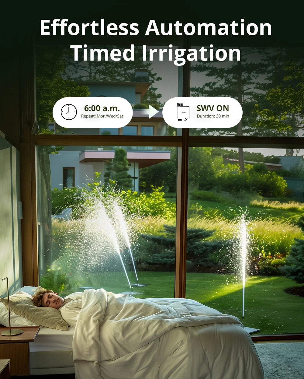 1-2PCS SONOFF SWV-BSP Zigbee3.0 Smart Water Valve IP55 Automatic Irrigation System Suitable for the UK, Europe or Most Countries