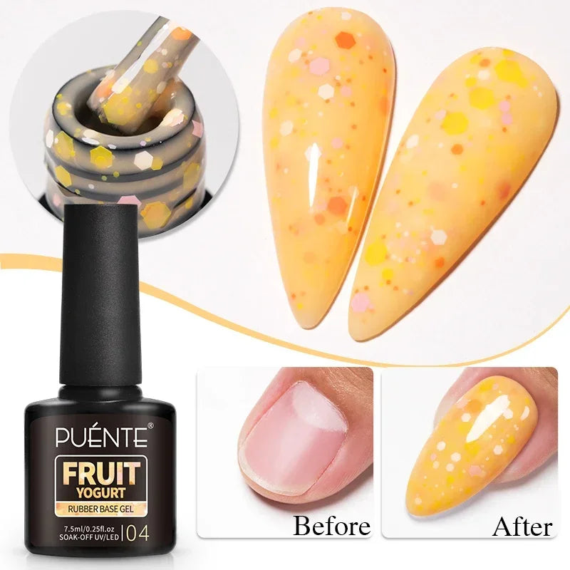 3D Sculpture Gel Nail Polish 15ml - Professional Soak Off Formula Permanent Makeup Machines Fruit Yogurt 04 Tidesmit
