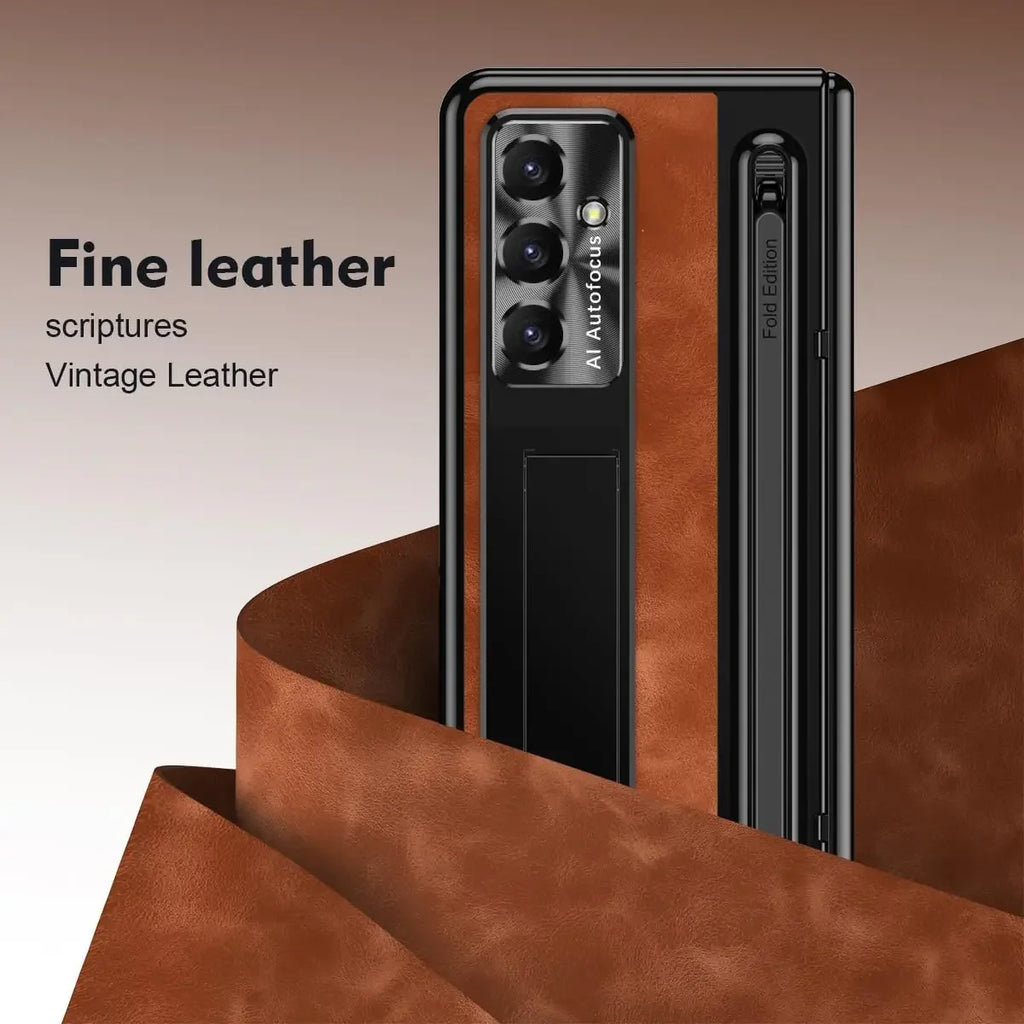 Samsung Galaxy Z Fold 7 Case with S Pen Holder and Kickstand Tidesmit