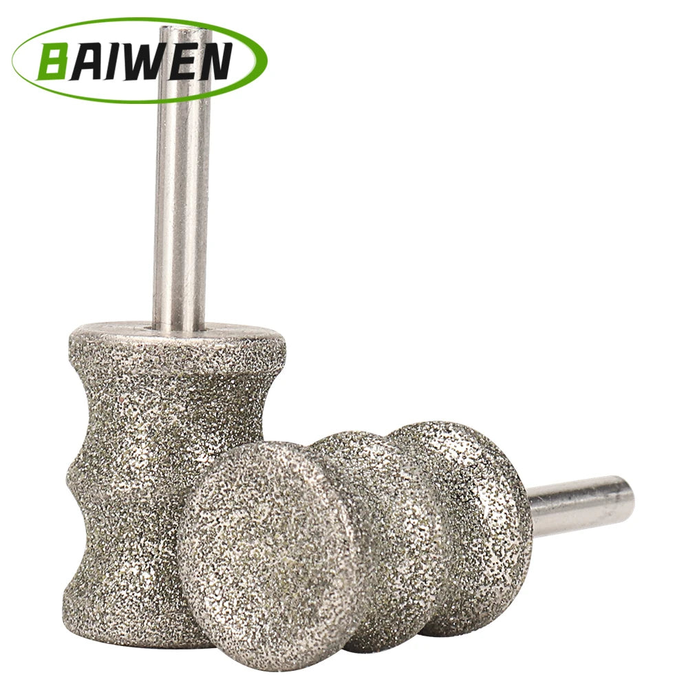 2PCS replacement diamond grinding heads for electric dog nail polishers for safe, easy pet paw grooming.