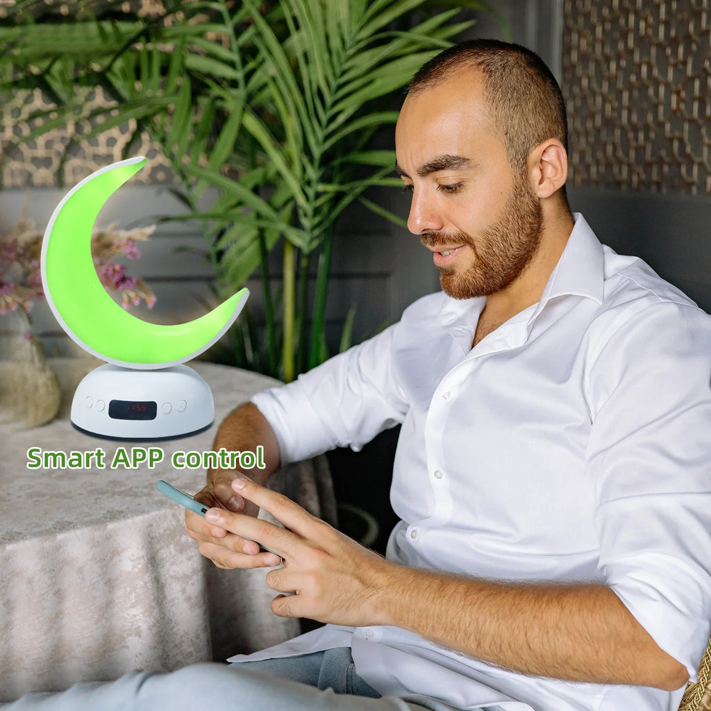 Quran Azan Clock Islam Muslim Arabic Koran Bright Bluetooth Speaker Portable Night Light Lamp Holy Wireless Ramadan Islamic Arab