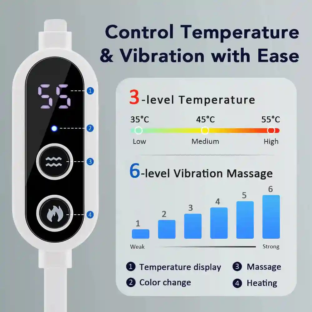 Tidesmit Electric Steam Eye Mask: 3D Rechargeable Heat Massage Therapy Eye Massage Instrument Tidesmit