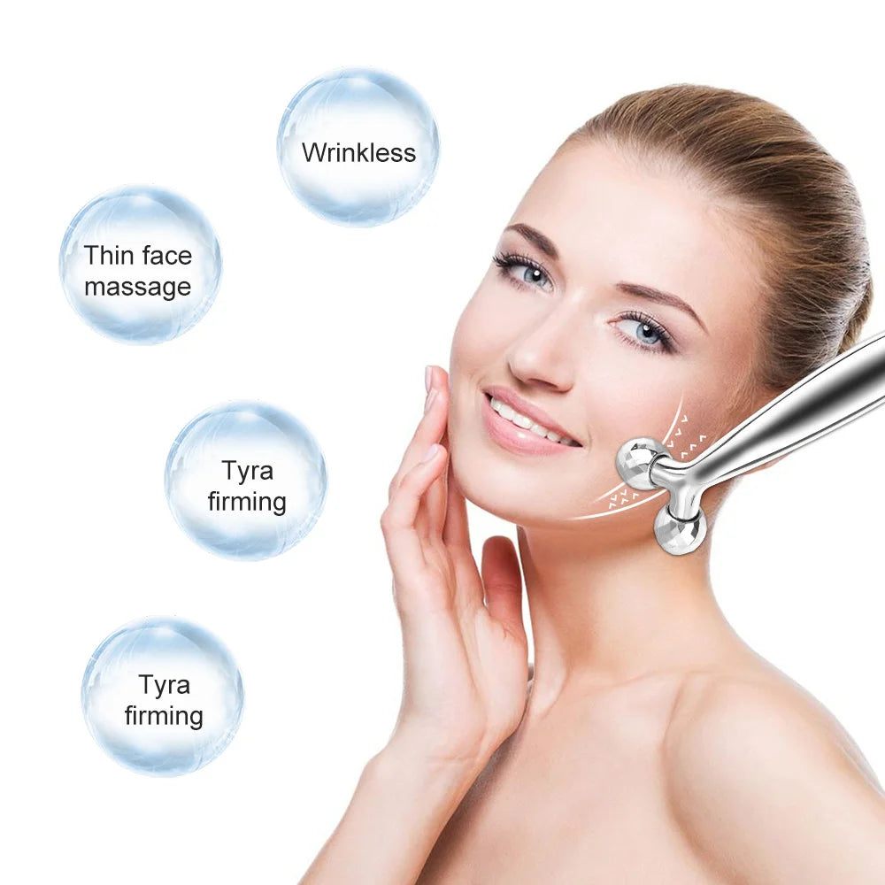 3D Face Roller Massager for Skin Lifting and V-Shape Face Contouring Body Shaping Massage Equipment Tidesmit