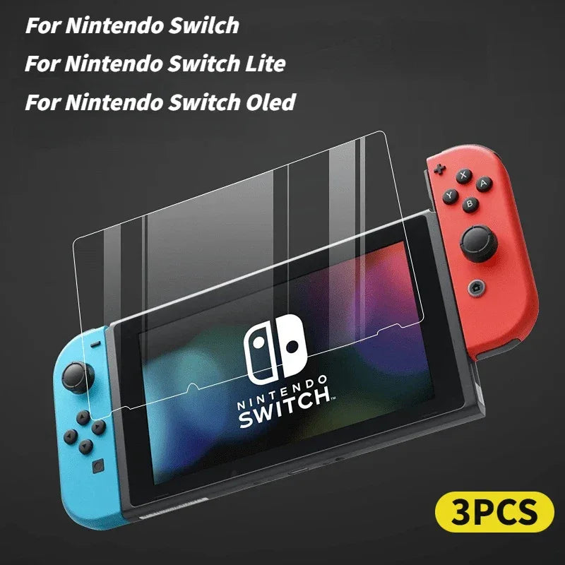 Nintendo Switch Tempered Glass Screen Protector 9H Anti-Scratch 2-Pack Tidesmit