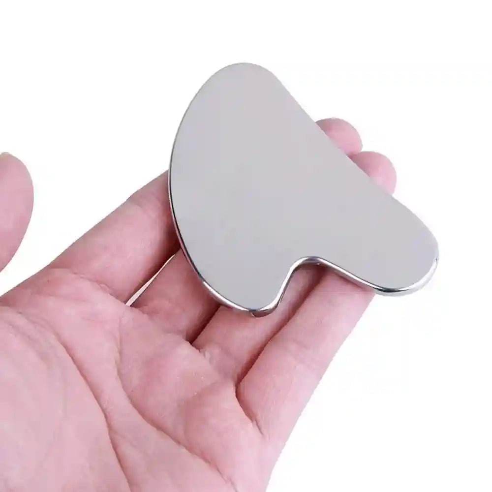 Stainless Steel Gua Sha Face Massager - Ergonomic Heart Shape Tool Eye Massage Instrument Tidesmit