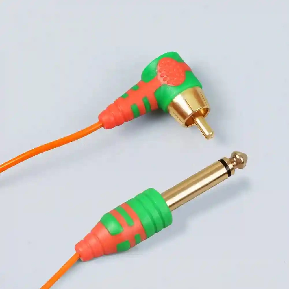 RCA Tattoo Cord 2m Flexible Silicone Cable for PMU Machine Permanent Makeup Machines Tidesmit