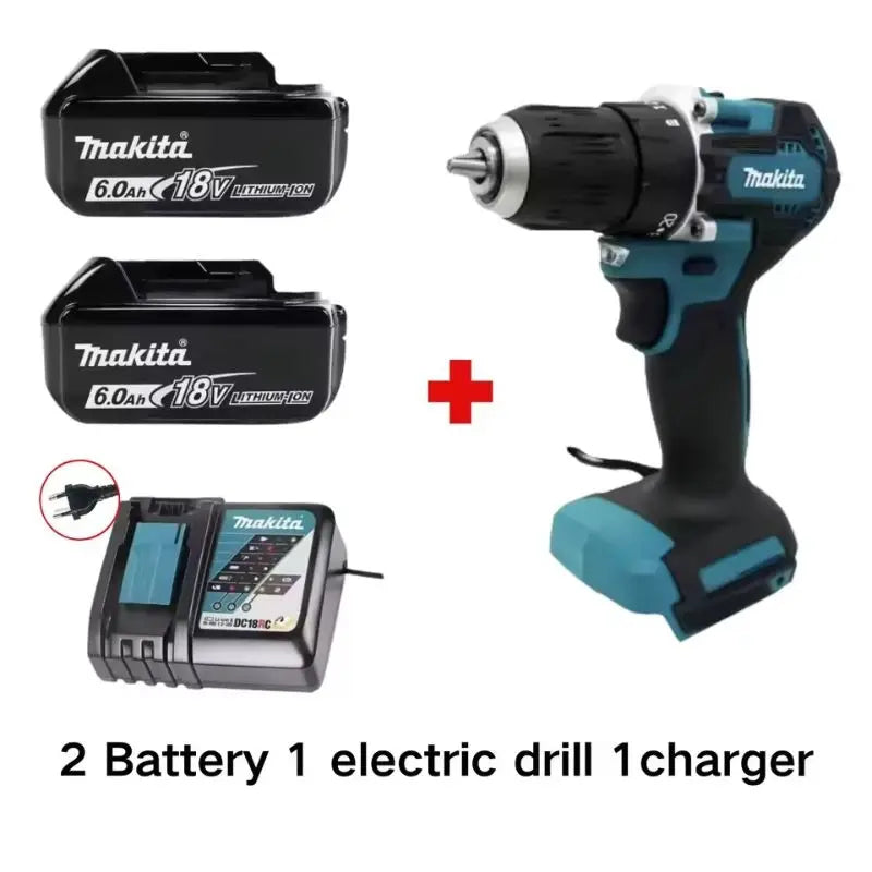 Makita Original. DDF487 Cordless Driver Drill Brushless Electric Impact Screwdriver Rechargeable Power Tool 18V
