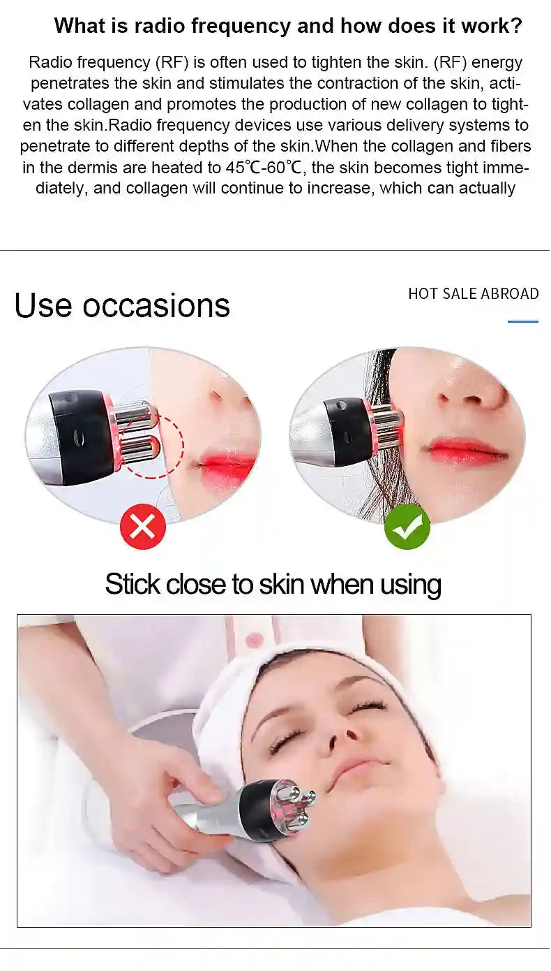 RF Facial Machine for Skin Tightening and Wrinkle Reduction - Tidesmit Eye Massage Instrument Tidesmit