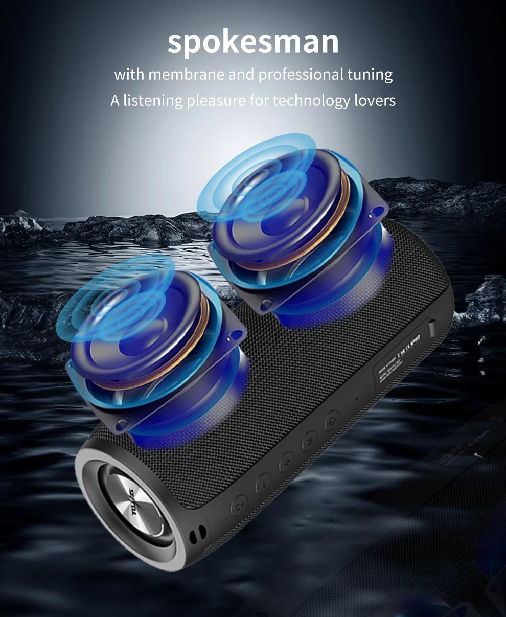 ZEALOT S51 10W Wireless Speakers, 1800mAh Battery, 10 Hours Playtime Loud Stereo, Booming Bass.
