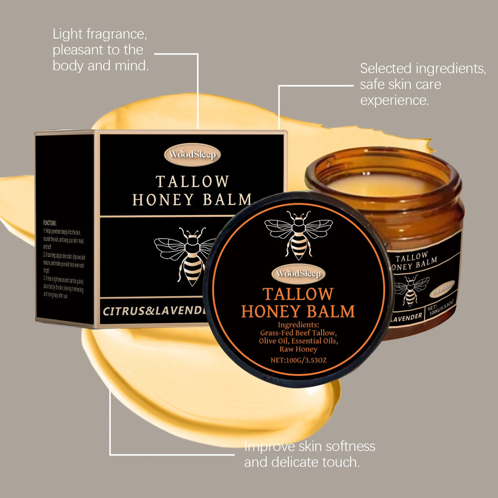 WoodSleep 100g Tallow Honey Moisturizer Gentle Moisturizing Moisturizing Dry Skin Moisturizing Refreshing Skin Cream