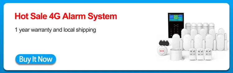 4G WiFi Home Alarm System with Motion Sensors - Smart Security Kit Tidesmit