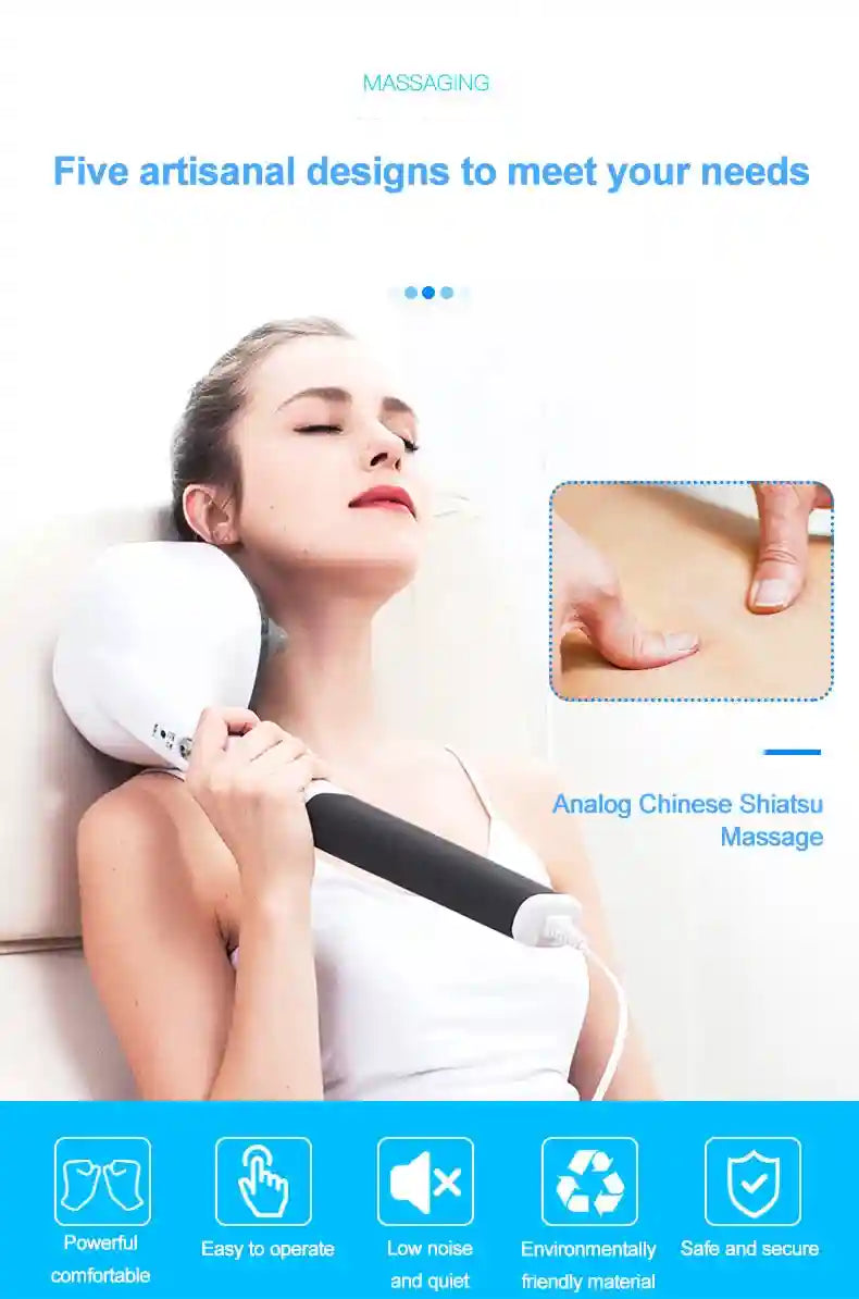 Electric Handheld Massager for Deep Tissue Muscle Relief - Tidesmit Massage Roller Tidesmit