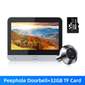 Wsdcam 1080P WiFi Video Doorbell Tuya Smart Door Bell Two Way Audio Intercom Wireless Video Peephole Camera PIR Night Vision