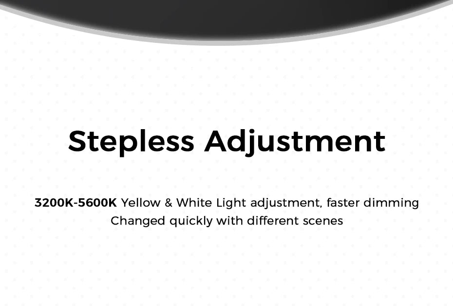 LED Video Light Dimmable Vlog Panel | 3200-5600K Adjustable Color Tidesmit