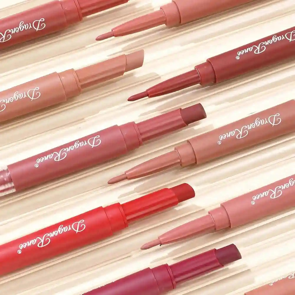 Matte Lip Liner and Lipstick Pen | Waterproof Long Lasting 2-in-1 Lip Care Tidesmit