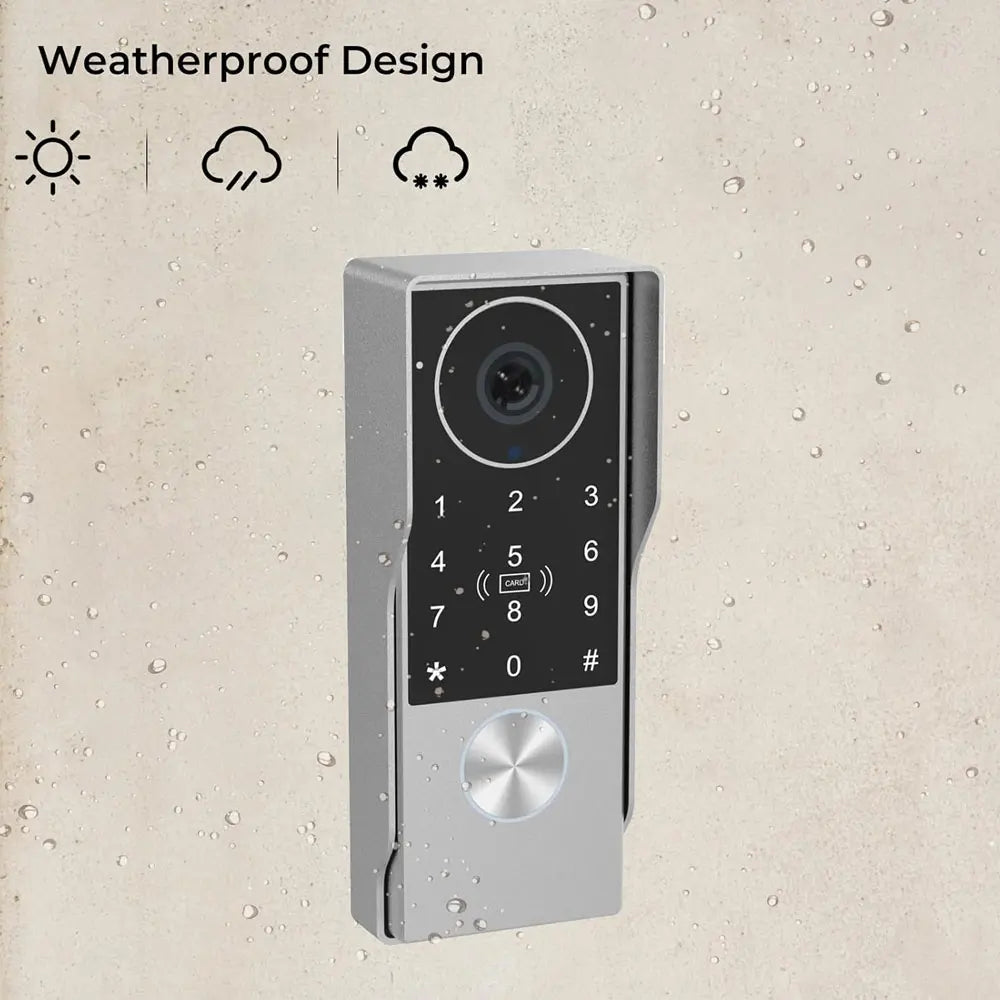 7inch Visiophone 2 Wire Video Porter Doorbell Camera WiFi Intercom System Wireless Video Ringtone Doorphone Tuya Password Unlock