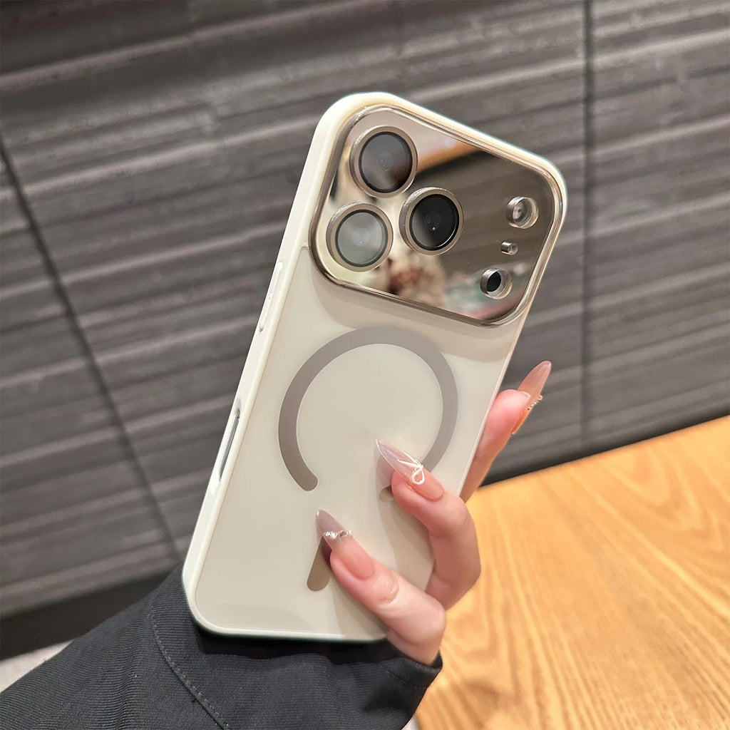 Magnetic iPhone 16 Pro Case with Matte Electroplating and Lens Protection Tidesmit