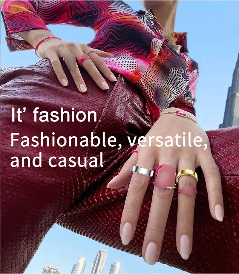 Smart Health Tracker Ring - Heart Rate & Oxygen Fitness Monitor Tidesmit