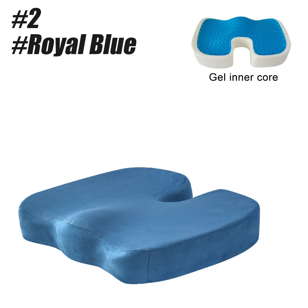 Gel Seat Cushion for Office Chair - Ergonomic Orthopedic Tidesmit Massage Cushion 2-Royal Blue Tidesmit
