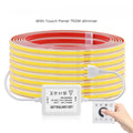 Dimmable 220V COB LED Strip Light WIFI Bluetooth Wall Touch 23key Remote Control Power Kit 288LED Flexible Tape Waterproof Lamp
