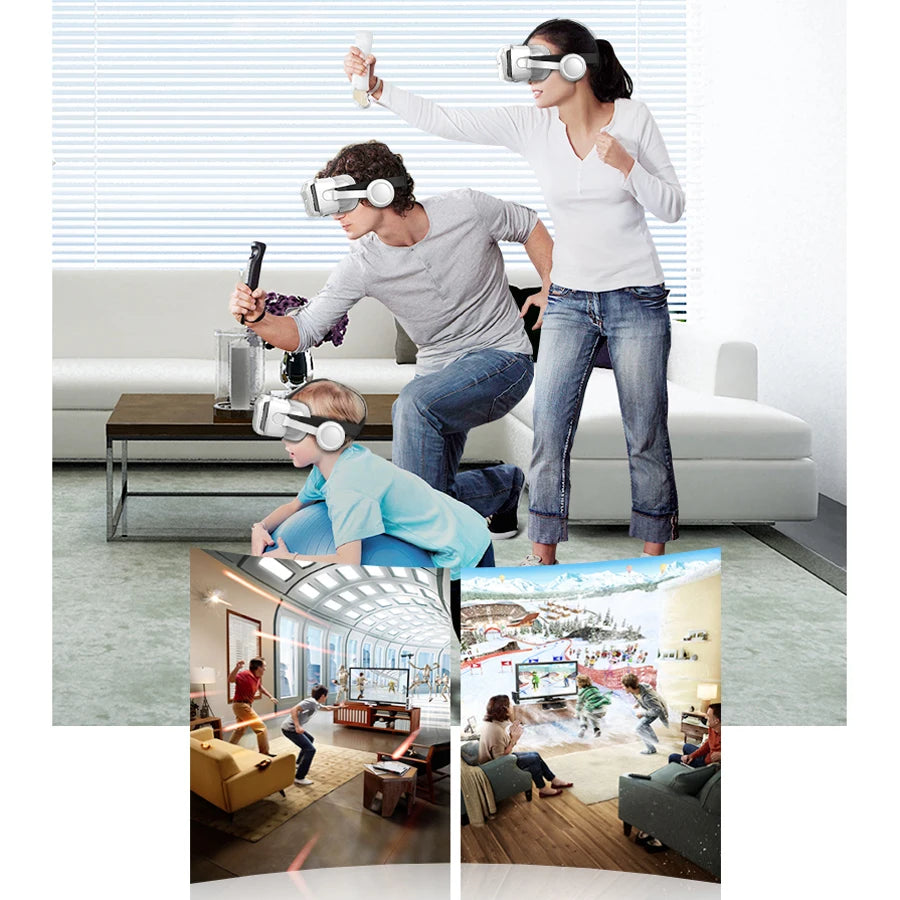 VR Headset for Smartphone - Immersive 3D Smart Glasses with Spatial Audio Tidesmit