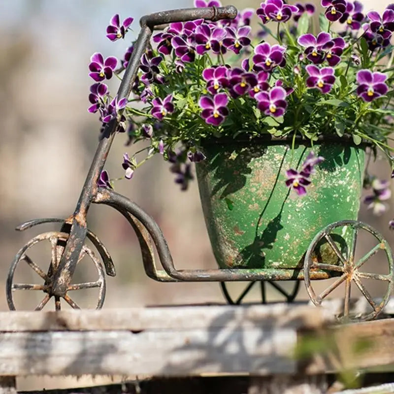 Classical Wrought Iron Creative Flower Pot Home Furnishing Outdoor Gardening Metal Flower Pot Courtyard Garden Decoration P9YB