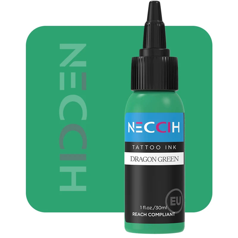 Tattoo Ink Pigment 30ml - Professional PMU Semi-Permanent Set Permanent Makeup Machines Dragon Green Tidesmit