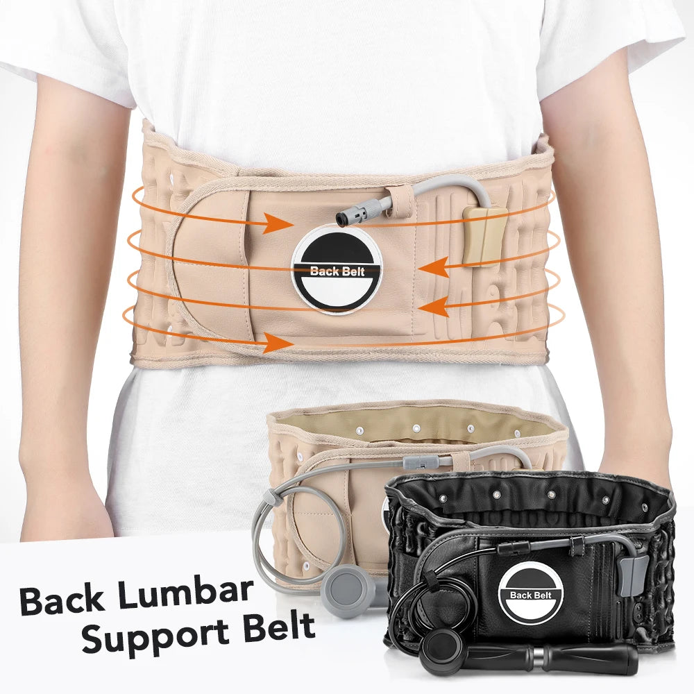 Inflatable Lumbar Decompression Belt - Targeted Back Pain Support Fascia Gun Tidesmit