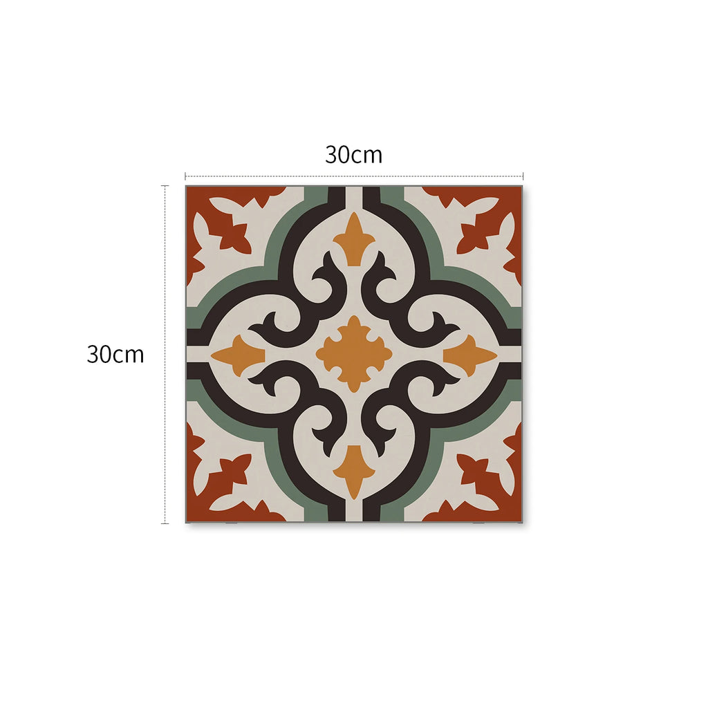 Peel and Stick Floor and Wall Tile Waterproof  Flooring for Bathroom, Vinyl Self Adhesive Flooring Tile 6PCS Backsplash
