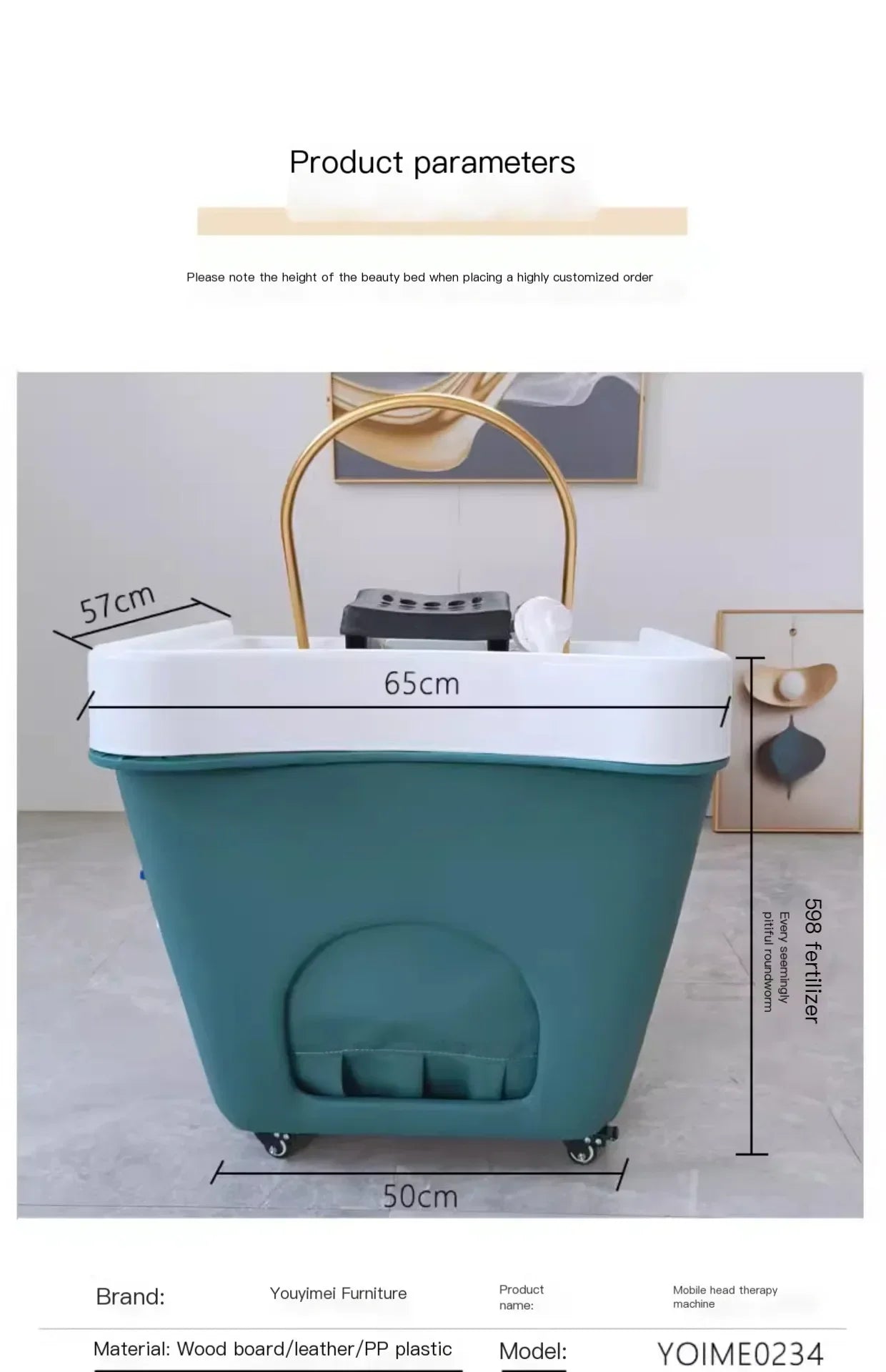 Portable Shampoo Chair for Salon - Adjustable Spa Hair Wash Station Massage Chairs Tidesmit