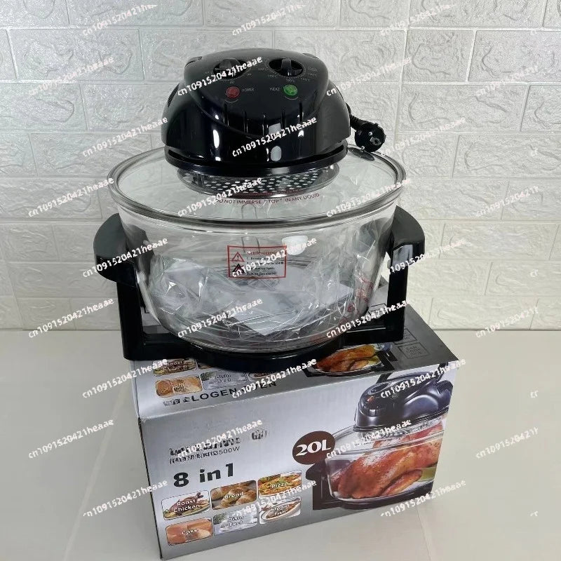 Suitable for 20L multifunctional large capacity household light wave stove, air fryer, glass electric fryer, french fry machine