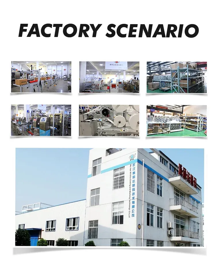 Industrial TIJ inkjet printer system in factory building exterior setting