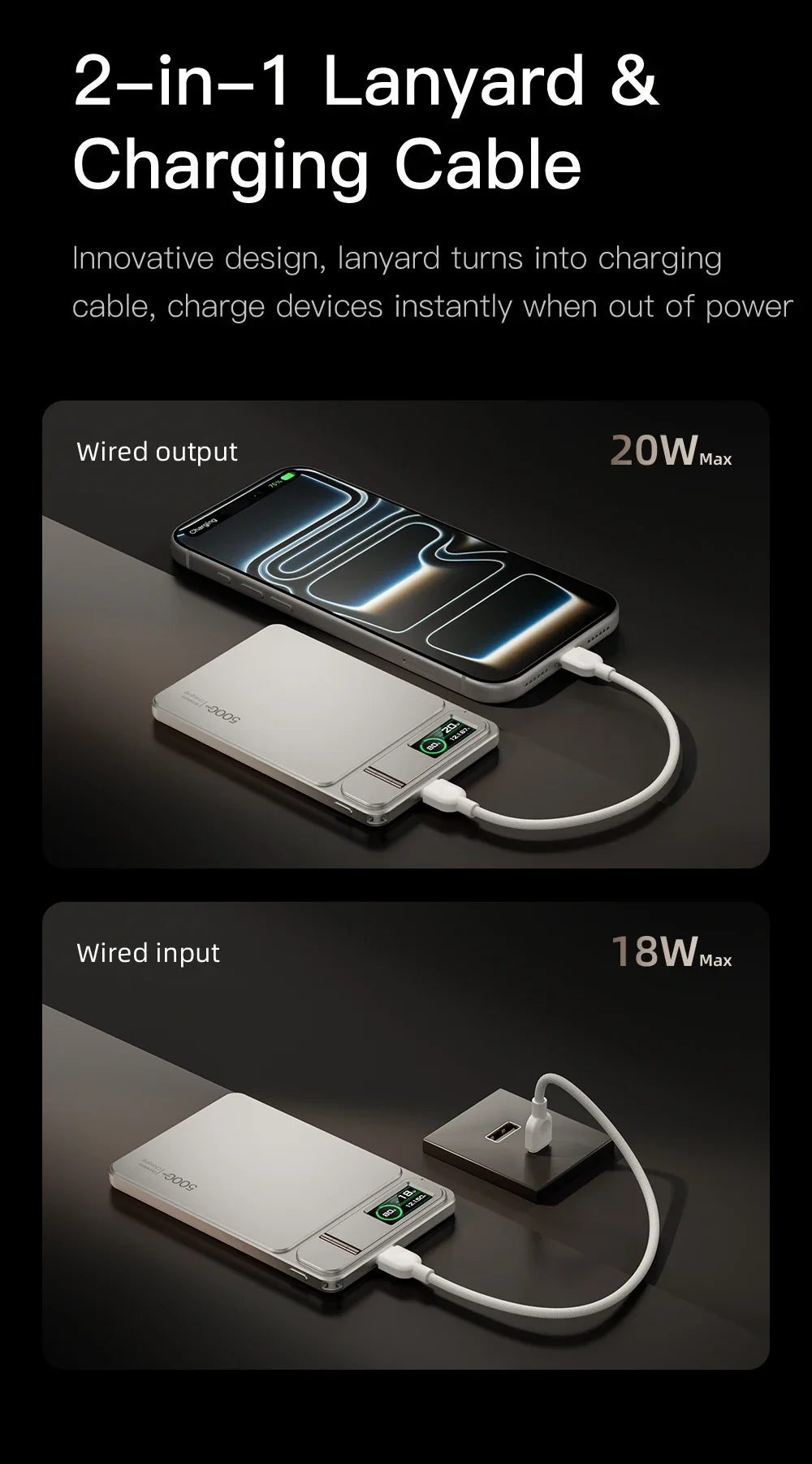 Tidesmit Magnetic Wireless Power Bank 10000mAh PD Fast Charging Tidesmit