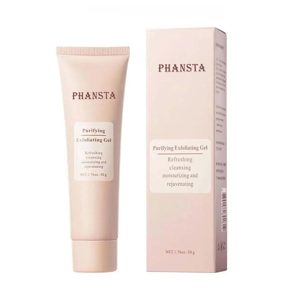 Exfoliating Facial Gel Pink - Deep Pore Cleanser & Moisturizing Treatment Scrubs Treatments pink Tidesmit