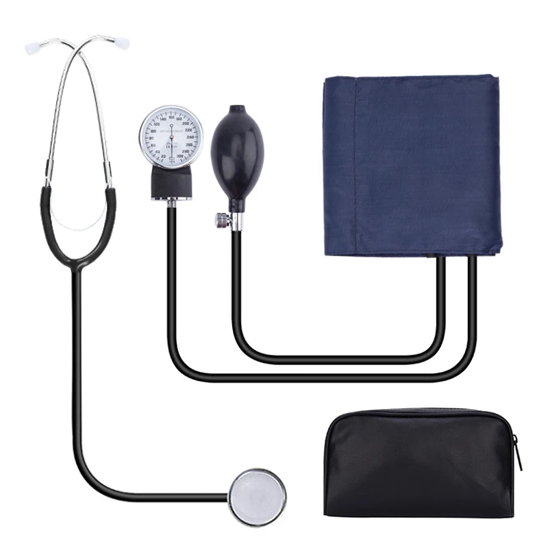 Manual Blood Pressure Monitor Diastolic Sphygmomanometer Medical Doctor Stethoscope Sphygmomanometer Cuff Home Health Monitor