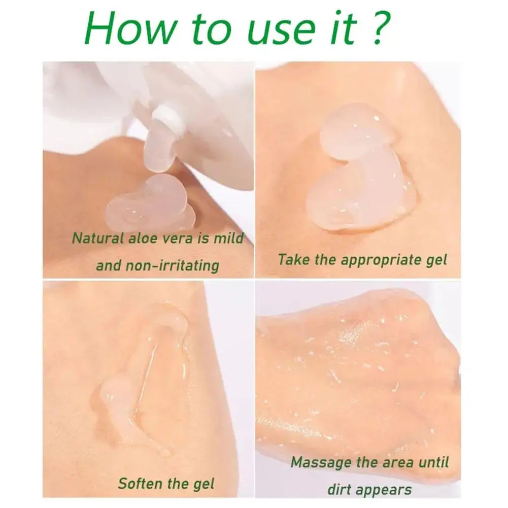 Aloe Vera Exfoliating Gel Body Scrub - Natural Cruelty-Free Skincare Scrubs Treatments Tidesmit