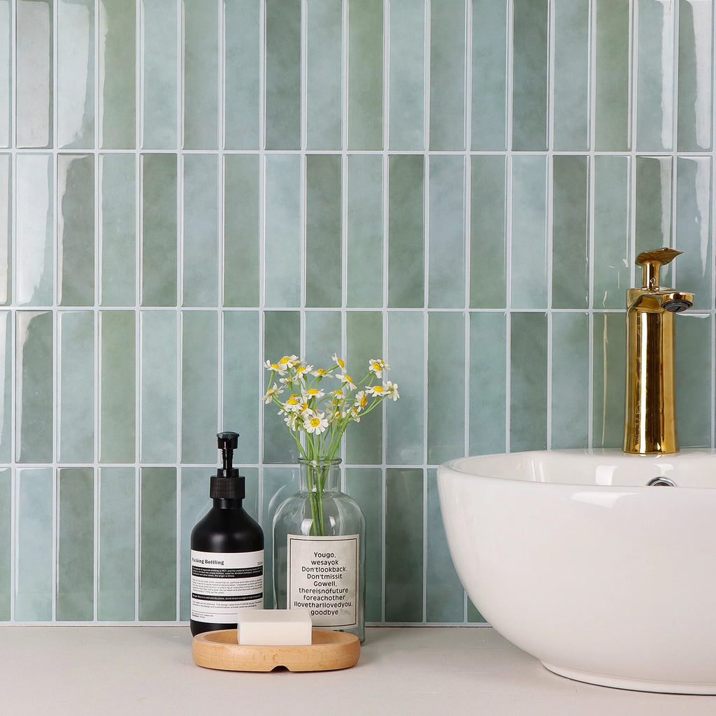 1/3pcs Square Wall Tile Sticker Mosaic Tile Decal Peel&Stick Backsplash Vinly Wallpaper Easy to Install for Apartment Renovation