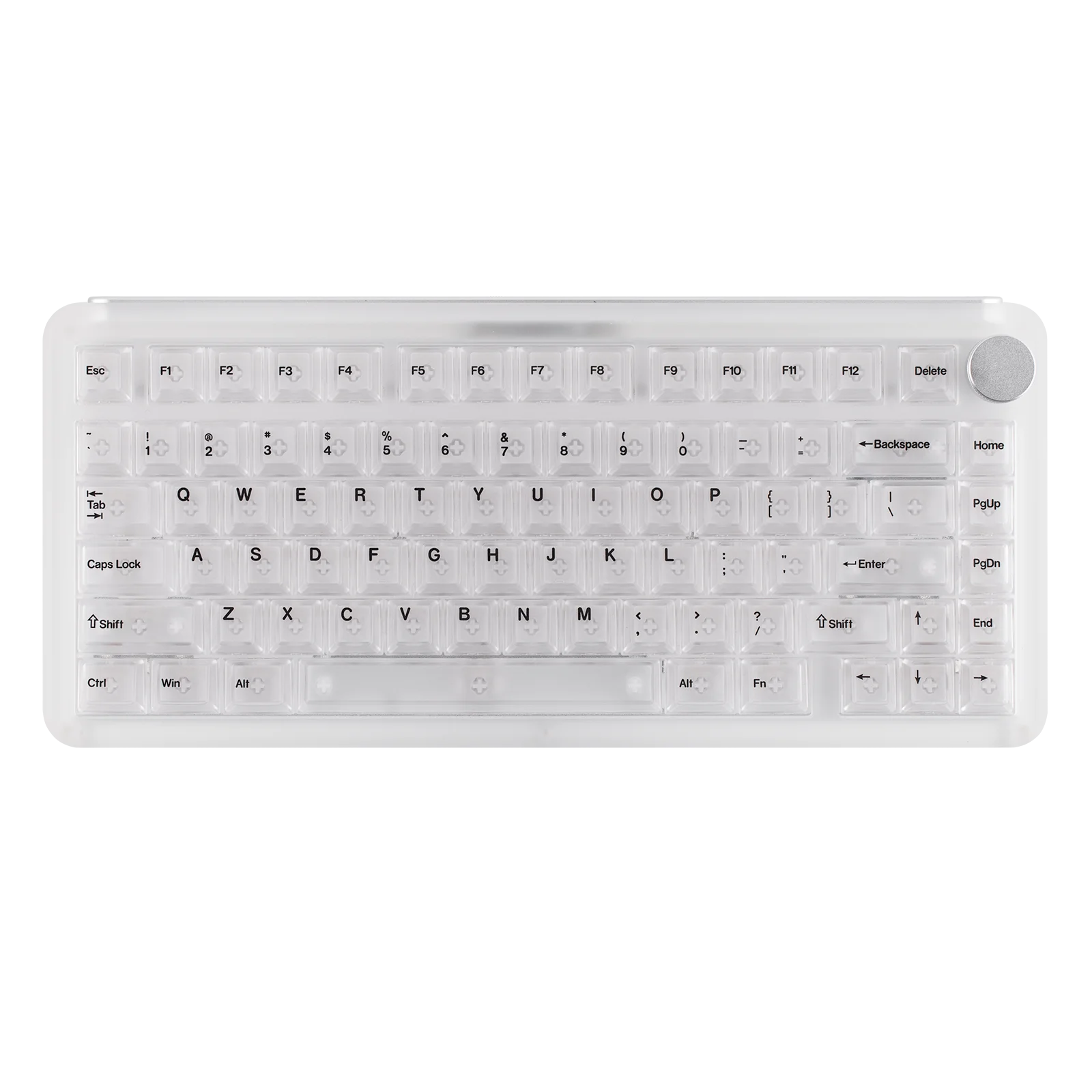 KiiBOOM Phantom81 V4 75% ANSI US Layout Tri-mode Wireless Acrylic Semi-Translucent Mechanical Keyboard with Shine Through Keycap