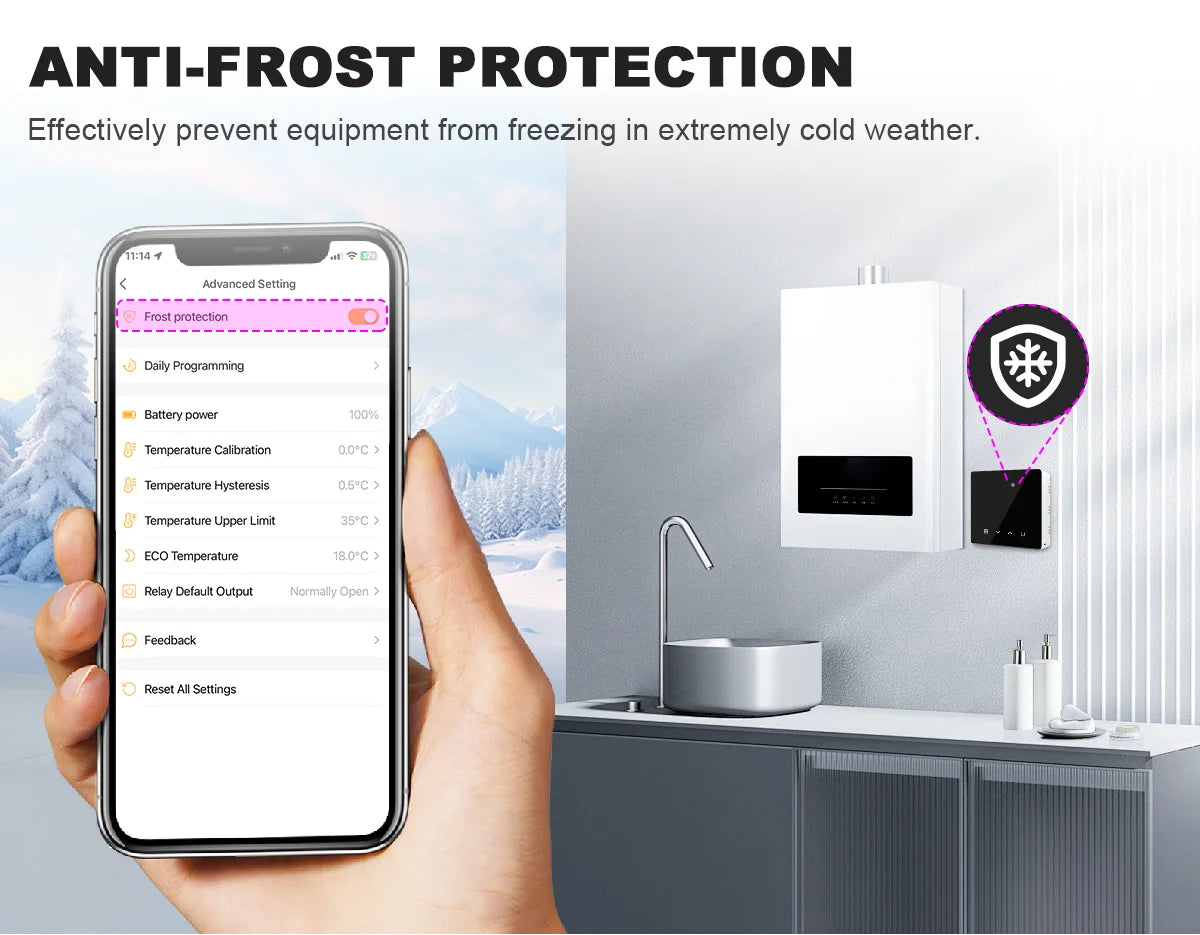 Tuya Smart Thermostat Water Gas Boiler WiFi ZigbeeBattery Wireless Floor Heating Temperature Remote Controller Google Home Alexa