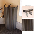 Foldable Shower Curtain Rod Set Invisible Bathroom Partition Waterproof High-End Dry Wet Separation Eye Protection Included