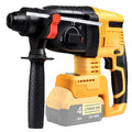 Brushless Cordless Rotary Hammer Drill 3-in-1 Heavy Duty Electric Demolition Hammer Impact Drill Concrete Breaker Chisel Power Tool High Power SDS Plus Compatible Lithium Battery