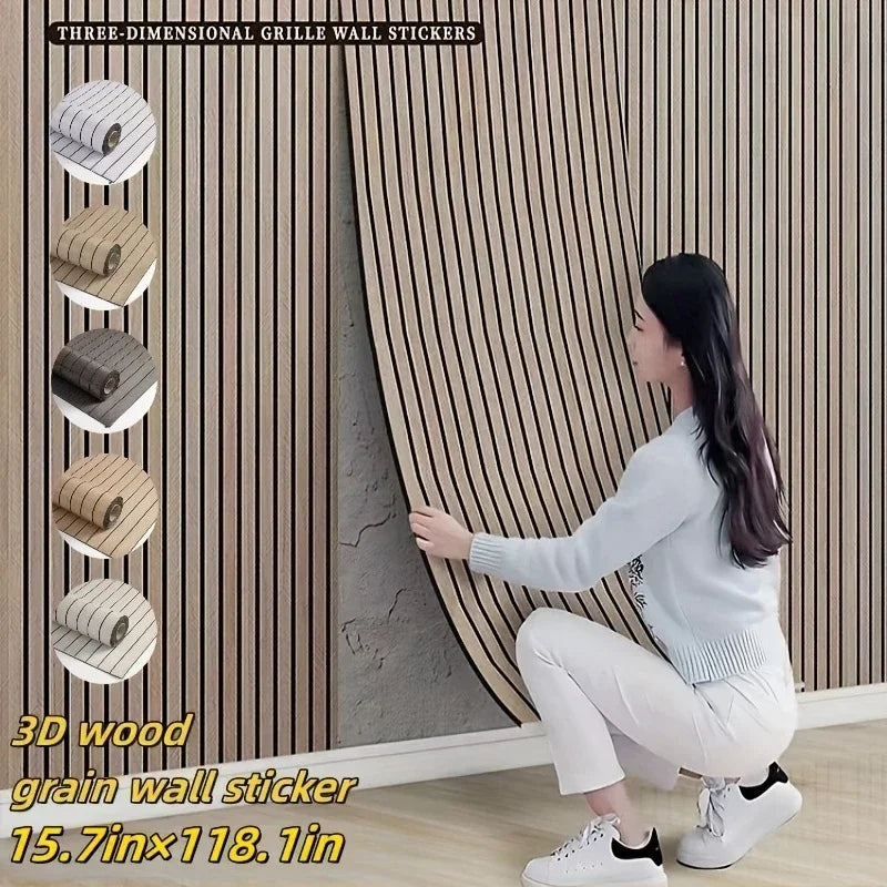 3M New Grille 3D Wall Sticker Background Wall Decoration Wallboard Self-adhesive Waterproof Thickening Partition Wallpaper