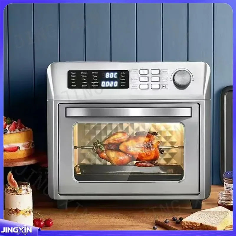 for Home-use Oil-free Healthy Digital 26L air Fryer and Grill with Stainless Steel Body