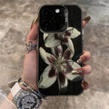 Lily Flower Phone Case - Slim Hard Cover with Drop Protection BLACK-YCB090360 Tidesmit