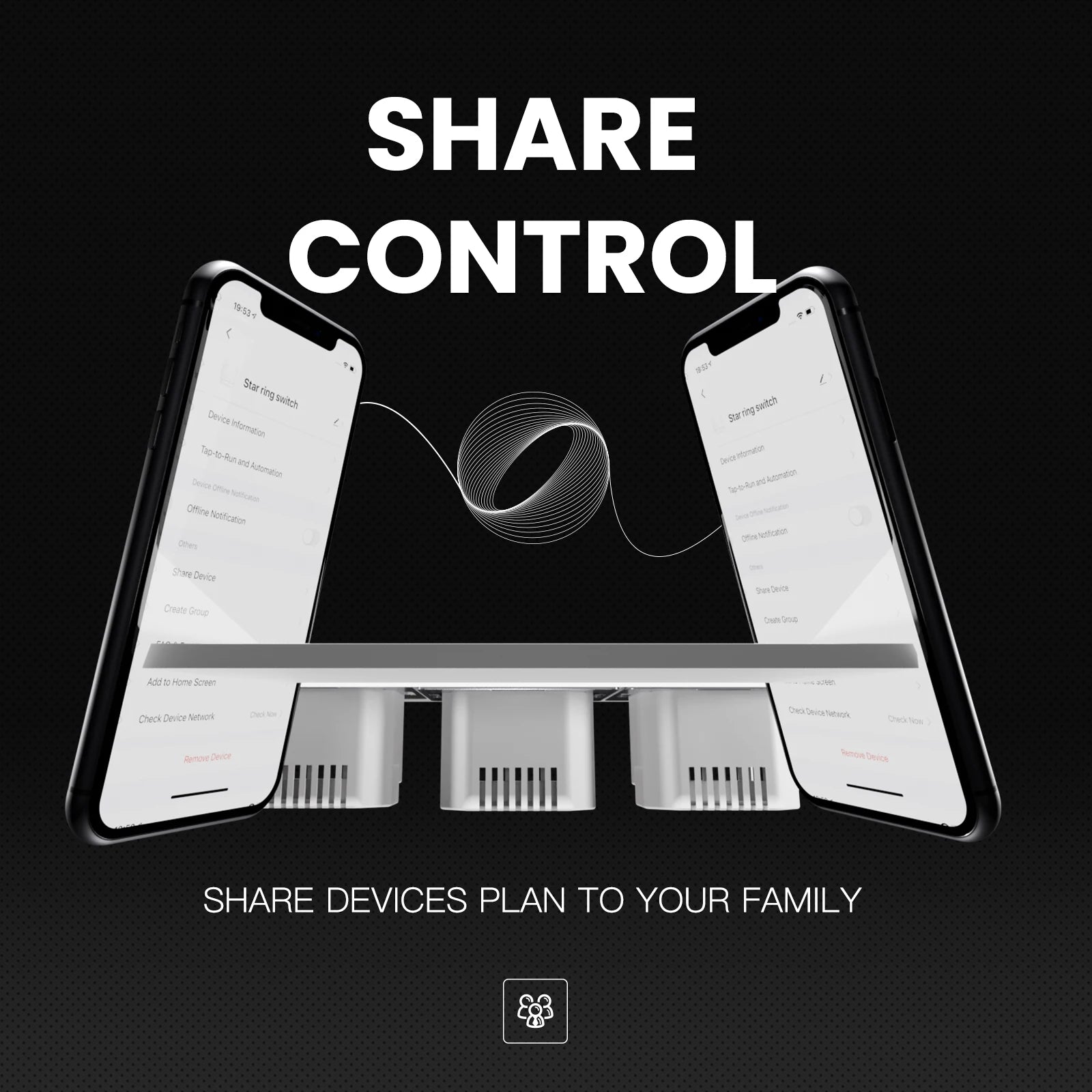 MOES New Star Ring Tuya Smart ZigBee3.0 Push Button Switch/Scene Switch Smart Life APP Remote Control Work with Alexa Google