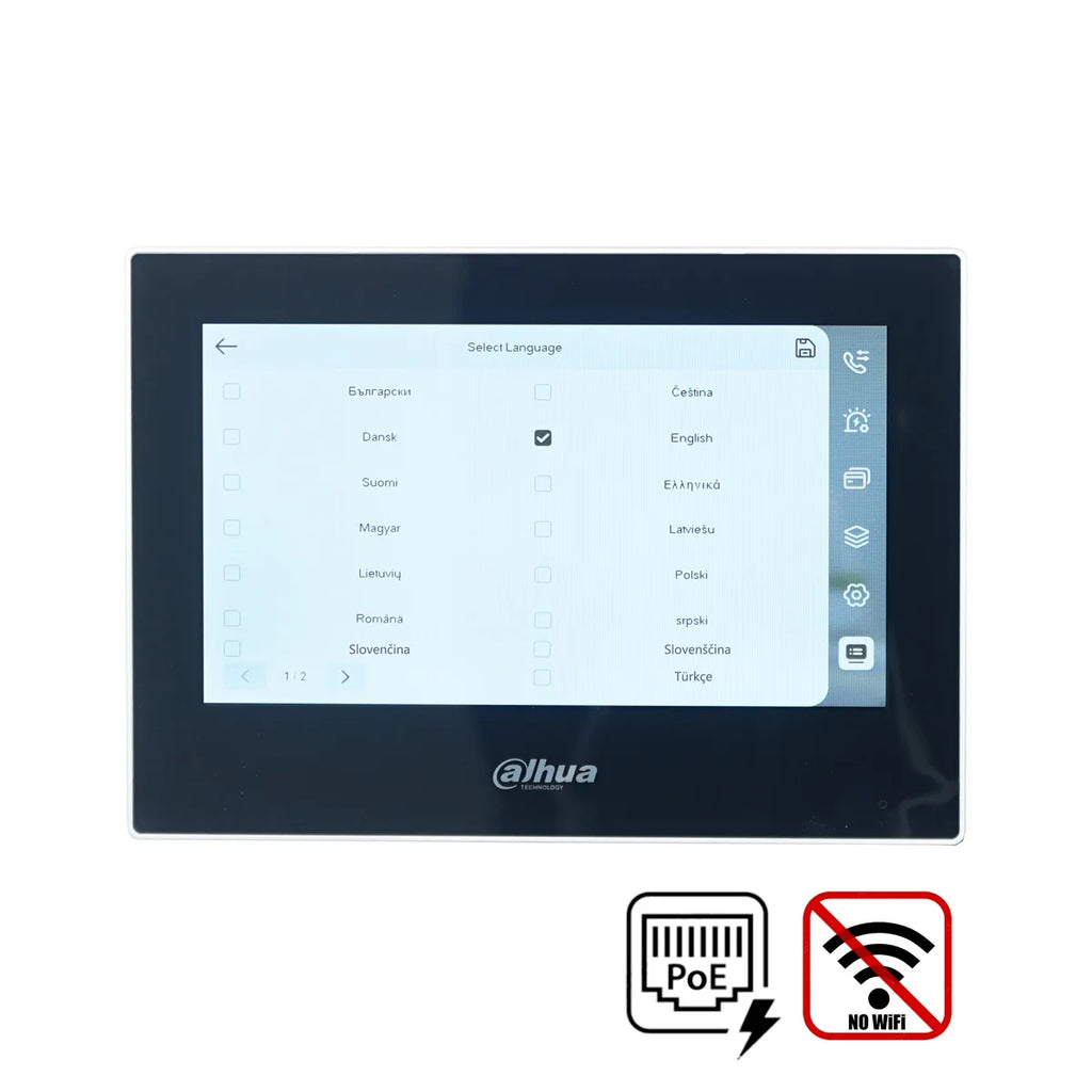 Dahua original IP Video Intercom KIT,VTO2211G-WP & VTH2621G-P & PoE switch,support phone app, RFID Card Unlock