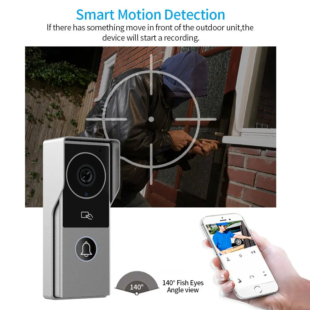 Wifi Tuya App Video Intercom 1080P Video Doorbell HD Camera for Apartment 7/10inch Touch Monitor one-key Unlock Motion Detection