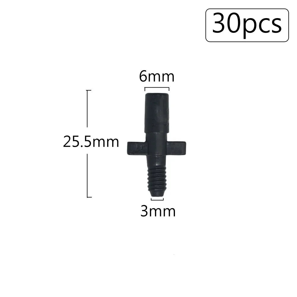 Irrigation Dripper Sprinkler Connector 1/8" 1/4" Hose Barb Tee Elbow Water Pipe Repair  Fitting Garden 3/5 4/7mm Tube Coupler