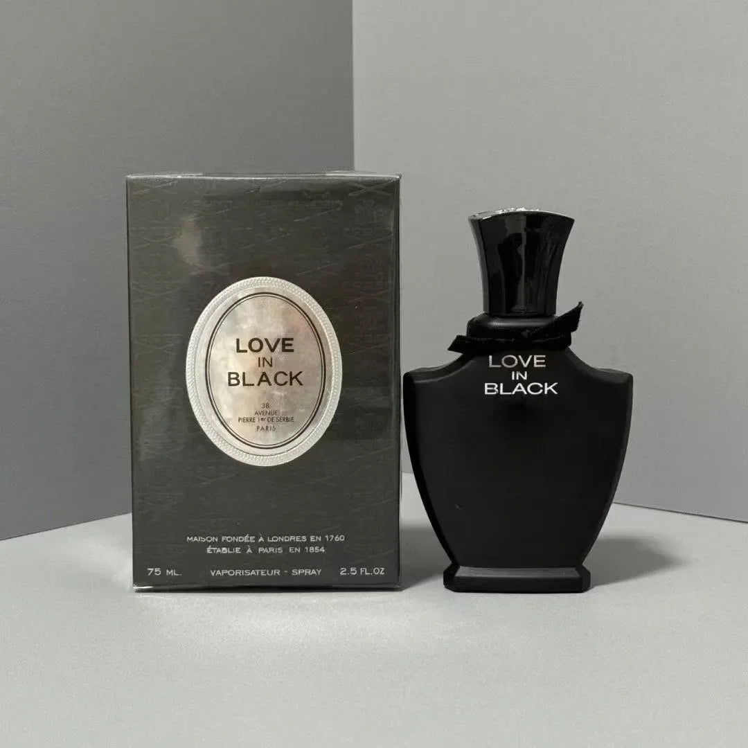 Creed Love in Black EDP: Women's floral fragrance in a sleek, elegant black bottle with matching presentation box.