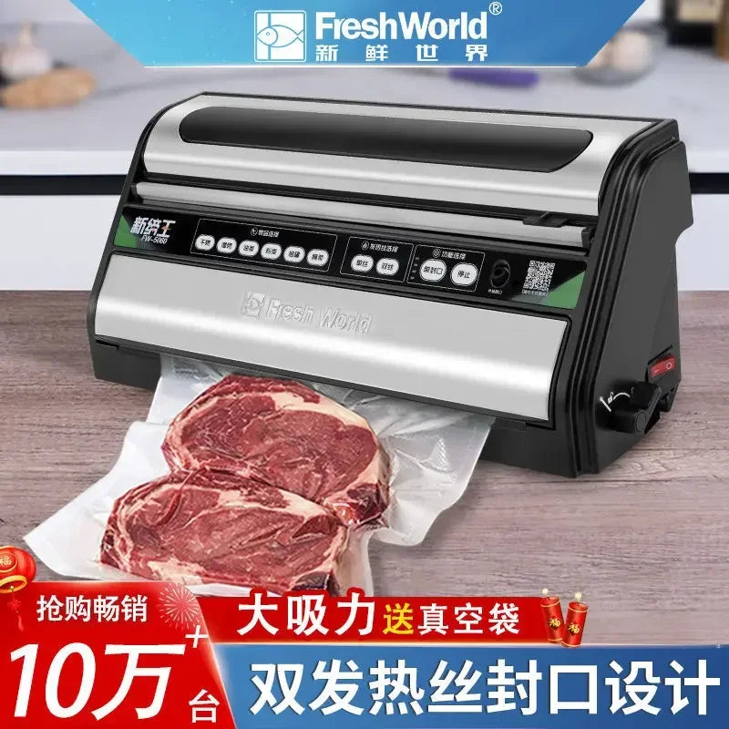 Automatic Vacuum Sealer: Commercial Food Packaging & Household Freshness Sealing Machine